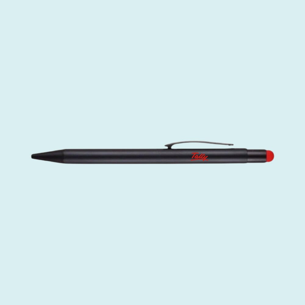 Lumi Metal Pen- Black with Red